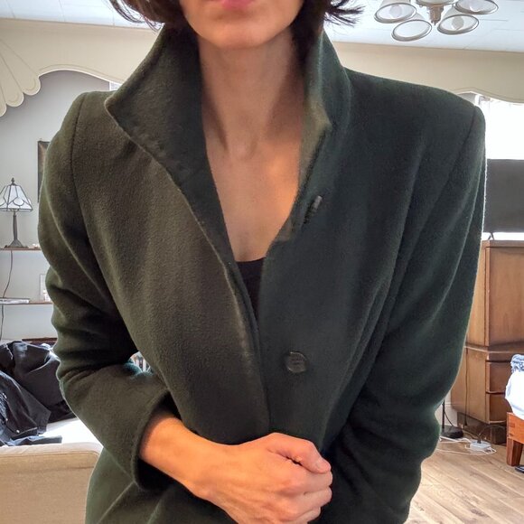 Cinzia Rocca - Italian Lana Wool Coat - Size 8 - Medium - Excellent Condition - Picture 4 of 8